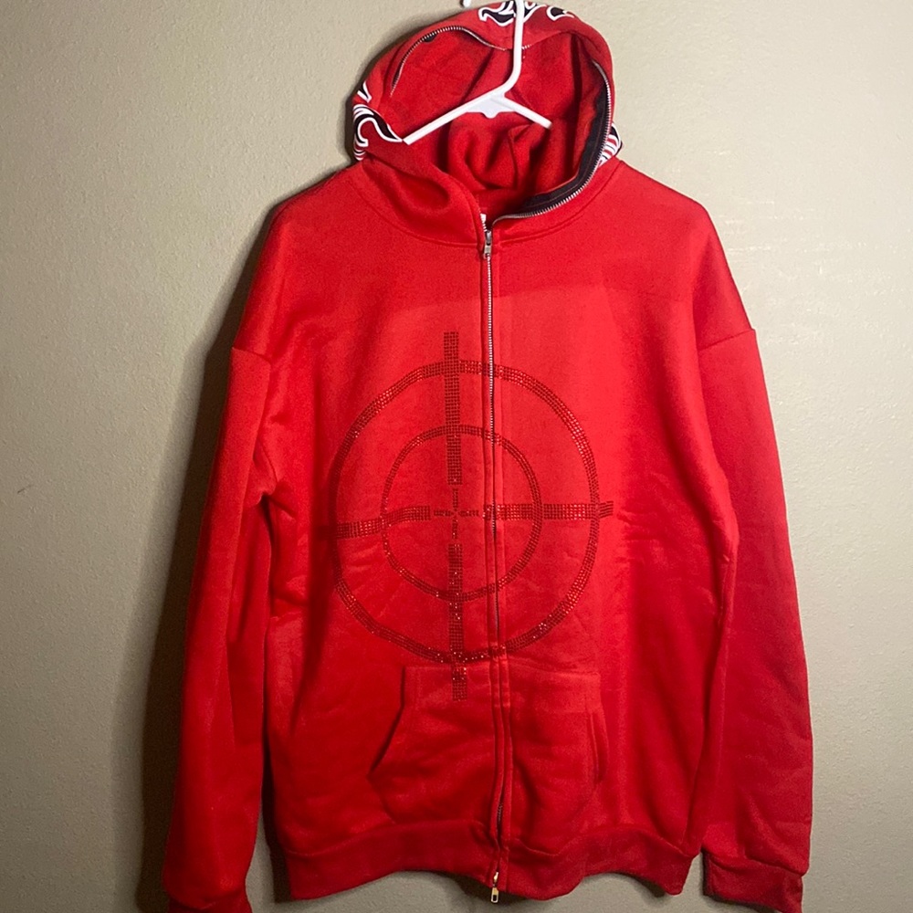 Named collective MISSION zip up hoodie red